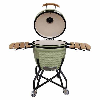 China 60 KG BBQ Ceramic Charcoal Grill for Outdoor Kitchen Garden The Egg Shaped Design KAMADO for sale