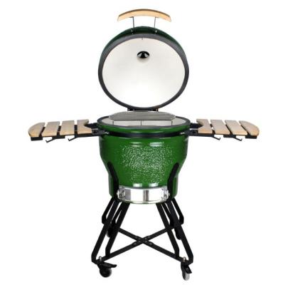 Chine Asador De Carbon Vert 13 21 23,5 pouces XL Raclette extérieure d'œuf en céramique Charbon de bois Grill à BBQ Kamado à vendre