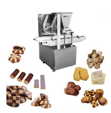 China 1.44CBM Cookie Press Machine for Biscuits and Cookies LCD Control Panel PLC Control for sale