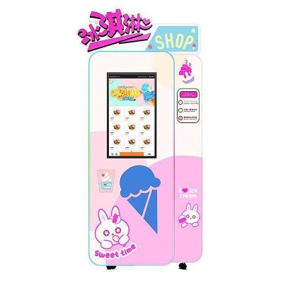 China Easy operation One-key Control Automatic Ice Cream Gelato Maker 360L Robot Vending Machine for sale