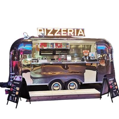 China Towable Food Trailer Fully Equipped Mobile Food Truck for Trendy Food Service Kiosk for sale