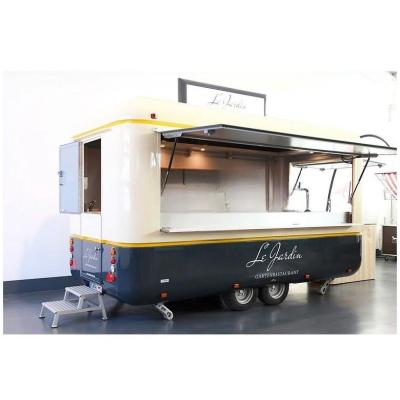 China Professional Fiberglass Outdoor Mobile Custom Fast Food Trailer for Outdoor Activities for sale