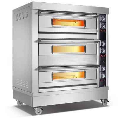 China Industriële grote bakkerij Rotary oven geschikt voor het bakken van brood cake pizza cookies 350 KG Te koop