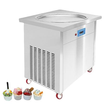 China Food Beverage Shops Fried Ice Cream Machine with and Rapid Refrigeration Function for sale