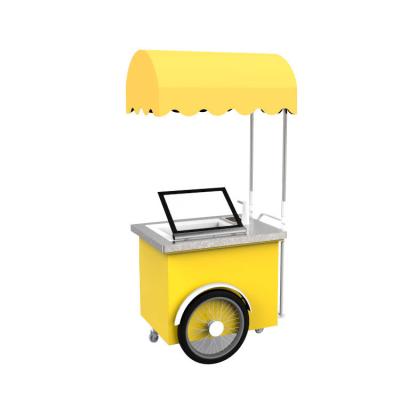 China Fresh and Delicious Fruit Yoghurt Ice Cream Maker for Popsicle Vending Trolley for sale