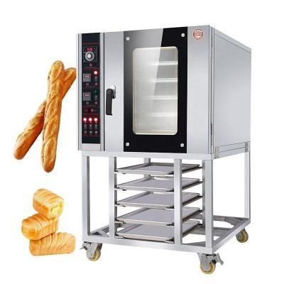 Chine Cuisinier électrique à rotation 5 plateaux Cuisinier à convection pour hôtels 500 kg Cuisinier à support commercial à vendre