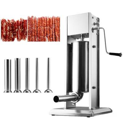 Chine Machine de remplissage de saucisse verticale manuelle de 20 kg/h pour la production de saucisses pour les petites entreprises à vendre