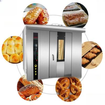 China Horno de horneado industrial de pan con materia prima de harina de trigo y capacidad de bandejas 64/72 en venta