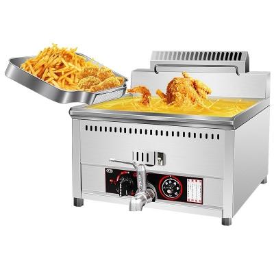 China 220v Stainless Steel Gas Deep Fryer for High Temperature Frying in Commercial Kitchen for sale