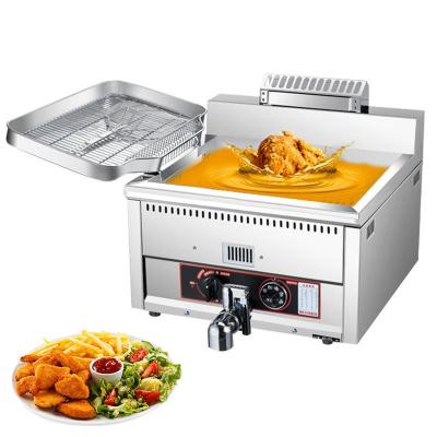 China Electric Gas Deep Fryer for Hotels 50*50*42CM High Capacity Standing Fried Chicken Fryer for sale