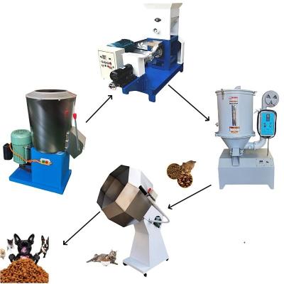 China Extruder voor huisdierenvoeding Roestvrij staal Floating Fish Chicken Feed Pellet Making Machine Te koop