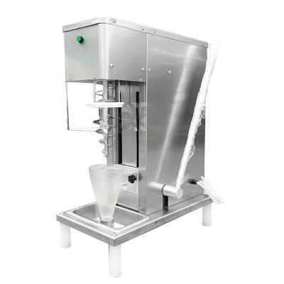Cina Apparecchiature per l'industria alimentare Piccolo tipo Swirl Drill Yogurt Ice Cream Blender Acciaio inossidabile Corpo di frutta Ice Cream Mixing Machine Automatica in vendita