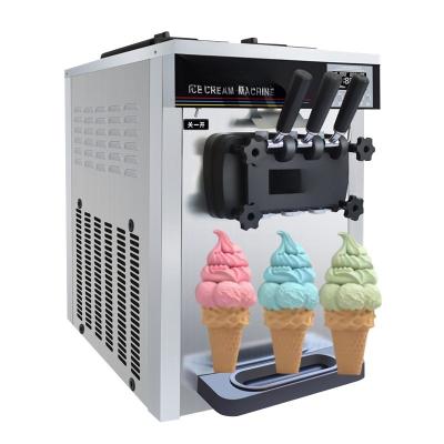 China Máquina de helados suaves de 220v para el restaurante en casa 6L * 2 Volumen de colgajo 15 días de entrega en venta