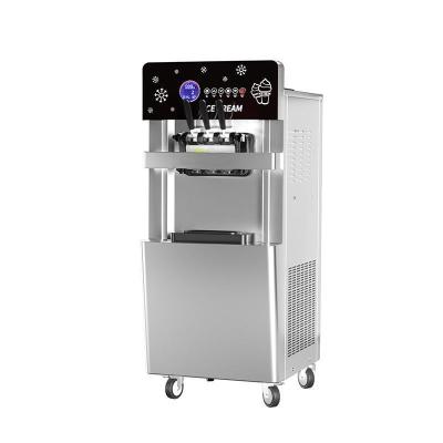 China Stainless Steel Small Type Table Top Soft Ice Cream Machine 40/H for Commercial Needs for sale