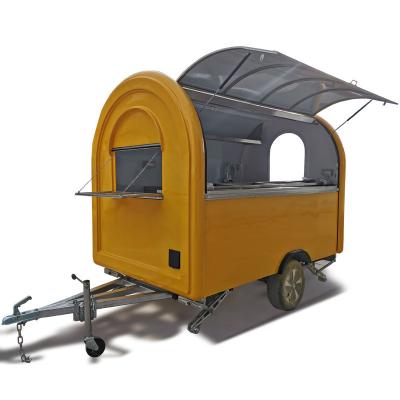 China Food Grade Stainless Steel Soybean and Wheat Based Mobile Food Truck for Hotel Events for sale