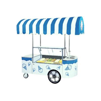 China Direct Cooling Large Capacity Ice Cream Cooling Freezer Display Cart with Performance for sale