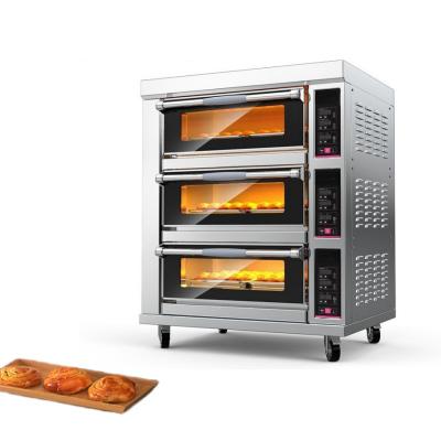 Cina Forno a gas a più strati per dolci di grandi dimensioni pane pizze bistecche in cucine commerciali in vendita