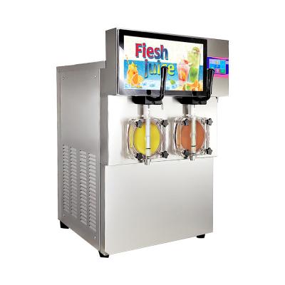 China Intelligent 1/2 Tanks Slush Machine for Cold Drinks in Restaurants and Tea Shops for sale