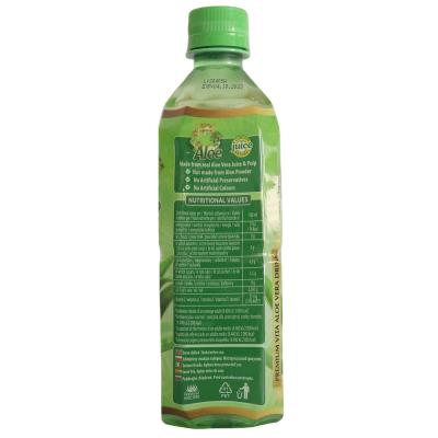 China Natural Aloe Vera Juice Beverage Aloe Vera Drink 500ml OEM Aloe Juice With Pulp China Soft Drink Made in China for sale