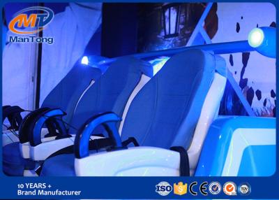 China Luxury Cinema 9D Virtual Reality Simulator With Blue Leather 6 Seats for sale