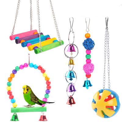 China Sustainable Hot Selling Sturdy And Durable African Gray Parrot Swivel Rod Toy Parrot Swing for sale