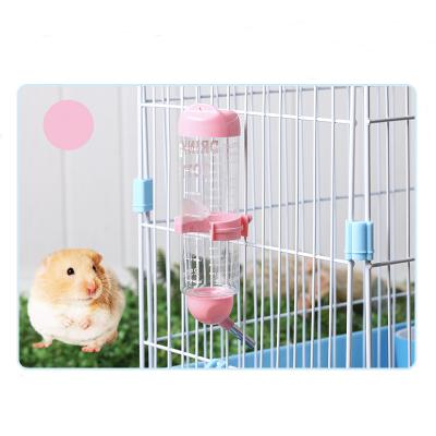 China Wholesale Viable Chinchilla Rabbit Rugged Guinea Pig Hamster Auto Feeder Hanging Stainless Steel Drinker for sale