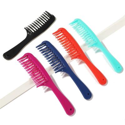 China Portable And Comfortable Double Row Salon Wide Comb Plastic Tooth Comb1299 for sale