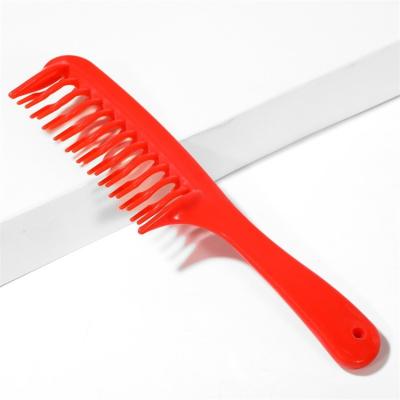 China Salon Hair For Hotel Portable And Comfortable Plastic Double Tooth Row Comb for sale