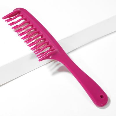 China Comfortable And Portable Excellent Quality Salon Double Tooth Row Plastic Comb for sale