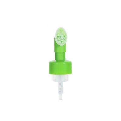 China Customized Color Shape 43/410 High Quality Foam Dispenser Pump With A Brush for sale