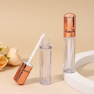 China Rose Gold Head Cap Plastic Lip Glaze Tube Style High-End 4.5ml for sale