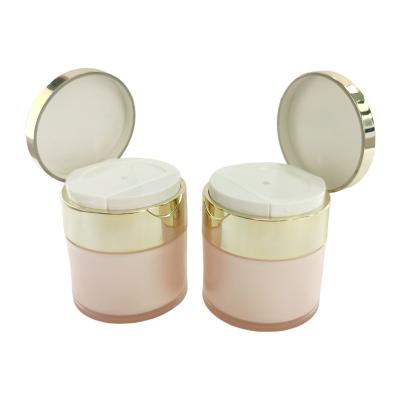 China Exquisite Appearance 50ml Acrylic Cream Airless Jar For Skincare for sale