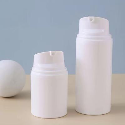 China Classic Type 30ml 50ml 100ml White Airless Pump Bottle For Personal Care for sale