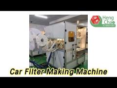 12KW Car Filter Making Machine 0.6Mpa 15mm Height High Efficiency