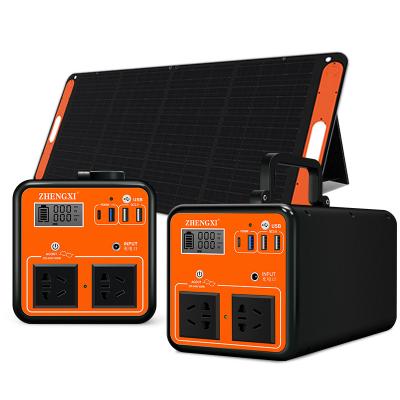 China 500W Fast Charging Support Power Station Portable Solar Generator with 220V Lithium Battery Supply Power Bank DC USB AC Power Bank Chargers for sale