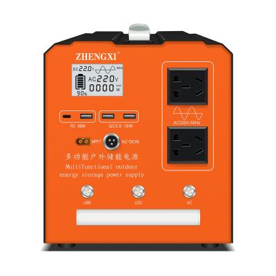 China Fast Charging Support ZHENGXI Multifunctional Solar Generator EU USA Plug In Best Rated 1000w Solar Portable Power Station For Outdoor Camping for sale