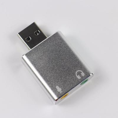 China ABS and matel USB 7.1 sound card outer surround USB External Sound Card for sale