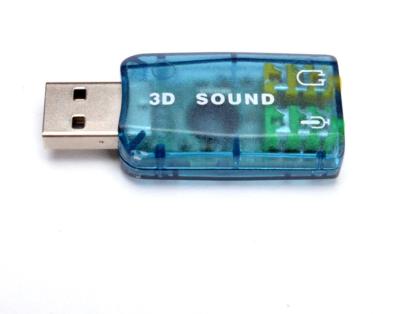 China ABS And Hardware USB 5.1 Sound Card External Surround CM108 Audio Adapter for sale