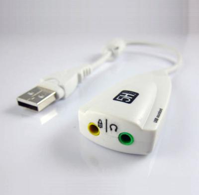 China ABS and matel usb sound card 7.1 outer surround 5HV2 without drive for sale