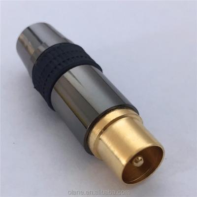 China Used for TV Solderless High Quality TV Link Coaxial Cable Plug PAL Male Connector for sale