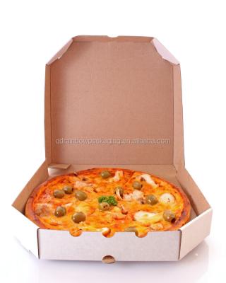 China Wholesale Recycled Materials Custom Printed Corrugated Cardboard Recycle Paper Pizza Box Manufacturer for sale