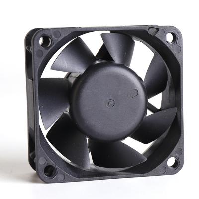 China Large air flow dc fans 12V 24v dc 60x60x25mm quiet waterproof axial computer case fan for sale