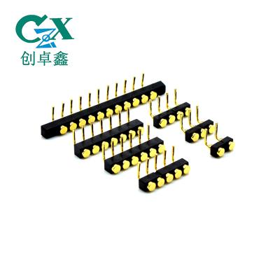 China PCB 6pin Female Waterproof 90 Degree Bend Pogo Male Connector for sale