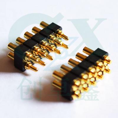 China PCB SMT pitch 2.54mm brass spring loaded pogo pin connector for sale