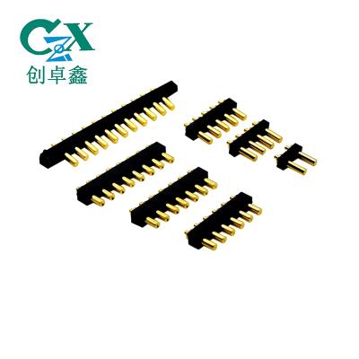 China PCB female pitch 3.0mm pogo 3pin brass connector for smartwatch for sale