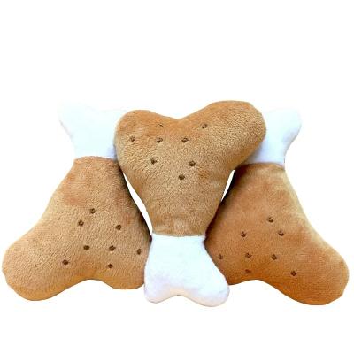 China 2022 New Stylish Rubber Meat Flavors Toys Eco-Friendly Stocked Pet Dog Chews Toy Dog Bone Toy for sale