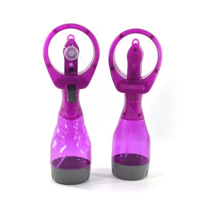 China Durable Mini Portable Outdoor Personal Cooling Water Bottle Spray Fan for sale