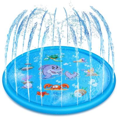 China Reusable Summer Play Air Sprinkler Pad Outside Water Play Mat Splash Water Toys for sale