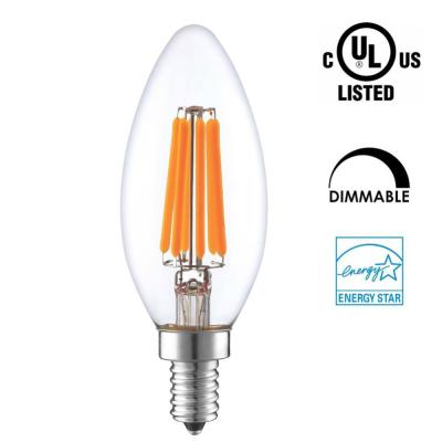 China Bombillas ahorros de energía formadas vela del LED, zócalo de los bulbos E12 E14 de los candelabros de C35 LED en venta