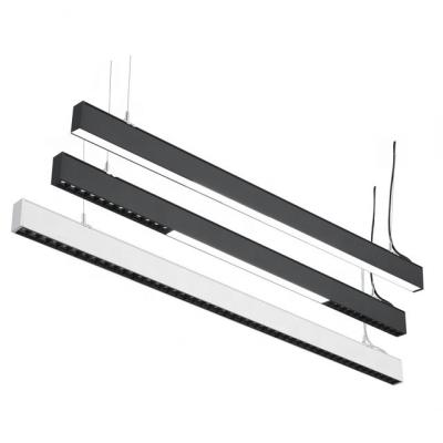 China White Black Aluminum LED Linear Light Diffuser LED Linear Pendant Light 4ft 8ft DALI for sale